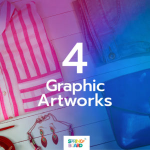 4 graphic artworks - The Social Media Package by Springboard Solutions